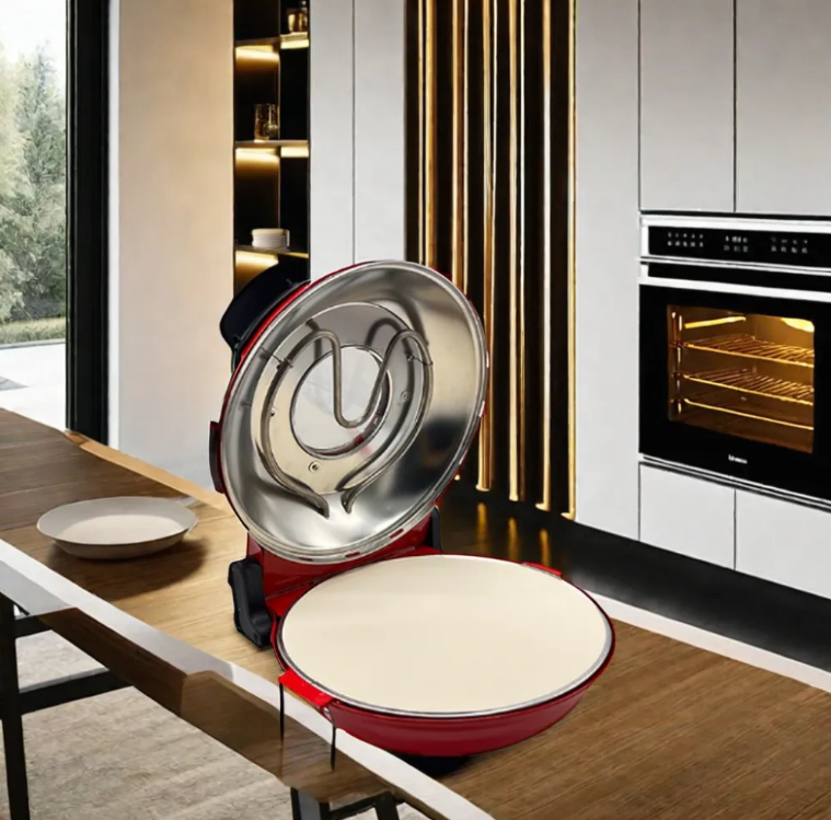 PSQL36 1200W Bärbar Bänkskiva Pizzamaskin 12-tums Elektrisk Pizzaugn 420℃ Pizzaugn 4 minuters Pizza Keramisk Sten Pizzaugn Ugn Och Brödrost_voghion.com