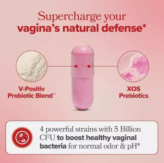 URO O Positiv Probiotice Vaginale 60 COUNT Women PH Balance Cu Prebiotice_voghion.com