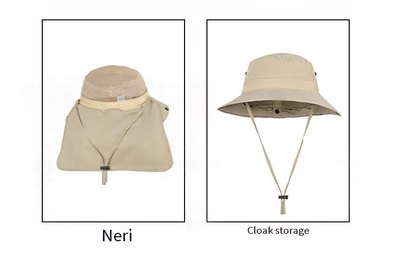 Kids Fisherman Hat With Detachable Neck Flap - Breathable & Foldable Sun Hat For Boys & Girls Outdoor Camping & Beach Activities_voghion.com
