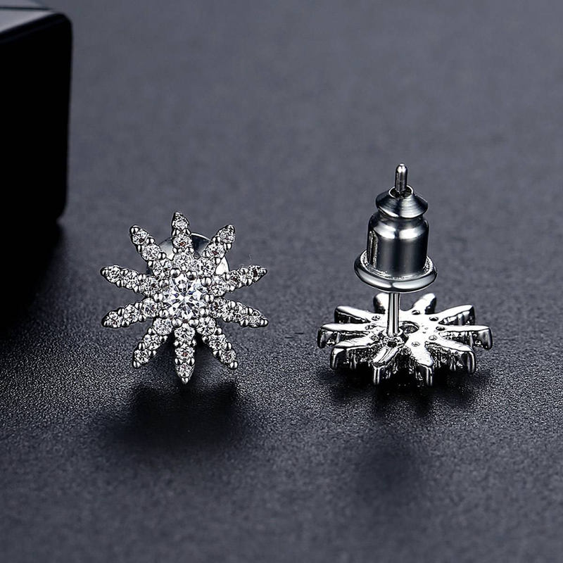 Boucles d'oreilles à tige minimalistes en zircon pour femmes, design géométrique, hypoallergéniques, élégantes, à porter au quotidien, style froid_voghion.com