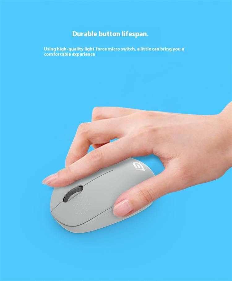 i210 Ultra-Slim Wireless Mouse For Laptop, Silent Click, 3 Adjustable DPI, Ergonomic Design, Portable For Work & Study (White/Pink/Green/Black)_voghion.com