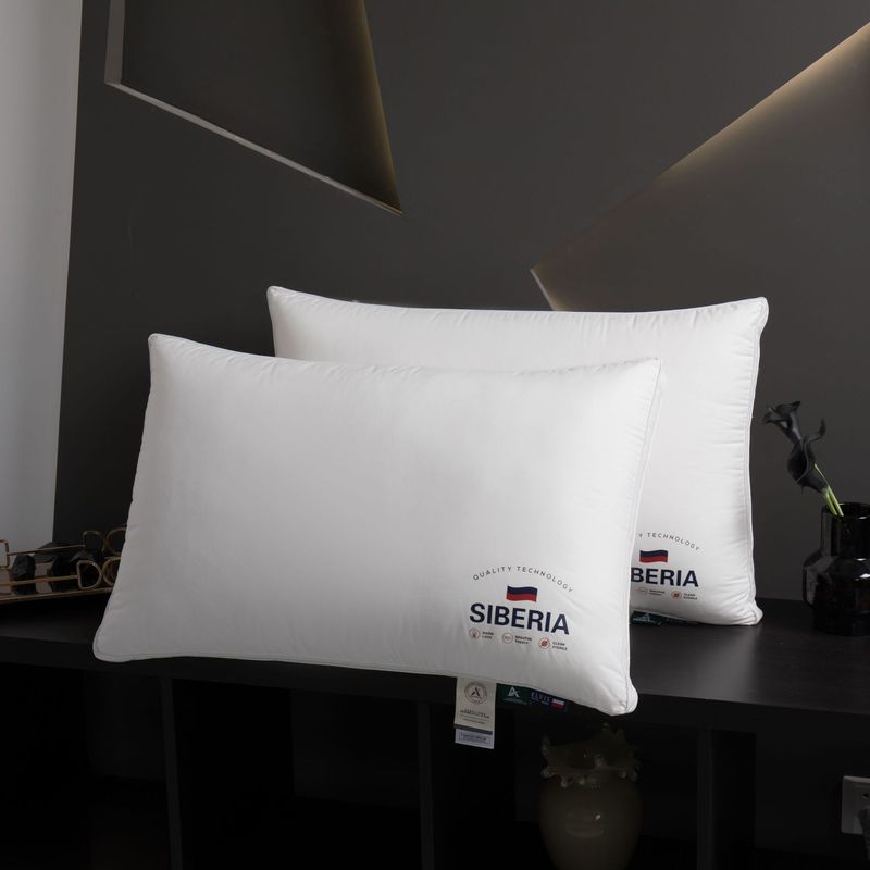 Hotelkissen-Set aus hochwertiger Baumwolle – A-Klasse-zertifiziert, atmungsaktiv und stützend zur Linderung von Nackenschmerzen, nicht kollabierendes Design_voghion.com