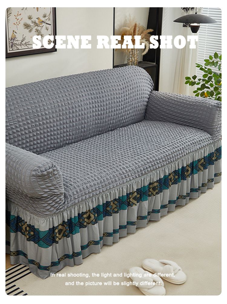 Housse de canapé élégante en gaze à bulles – Housse respirante et élégante pour la protection des meubles de salon (plusieurs couleurs et tailles)_voghion.com