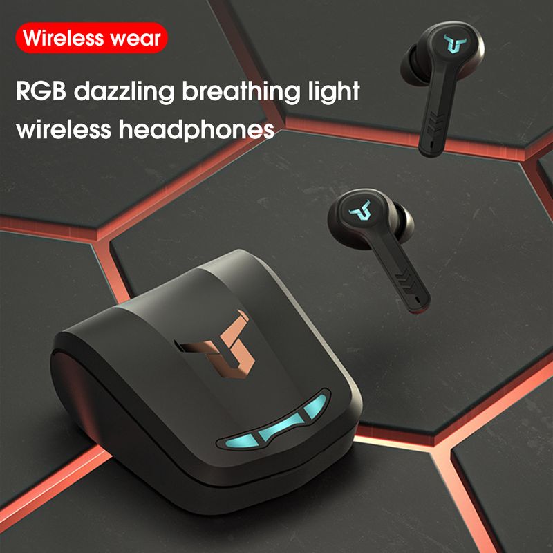 Wireless Earphone High Fidelity Surround Sound Effect Cancelling RGB Breathing Light Bluetooth Stereo In-ear Earbud For_voghion.com