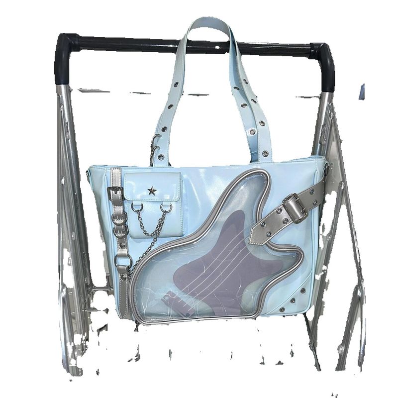 Bolsa de mão com alça de ombro fofa e laço de cetim de grande capacidade para meninas_voghion.com