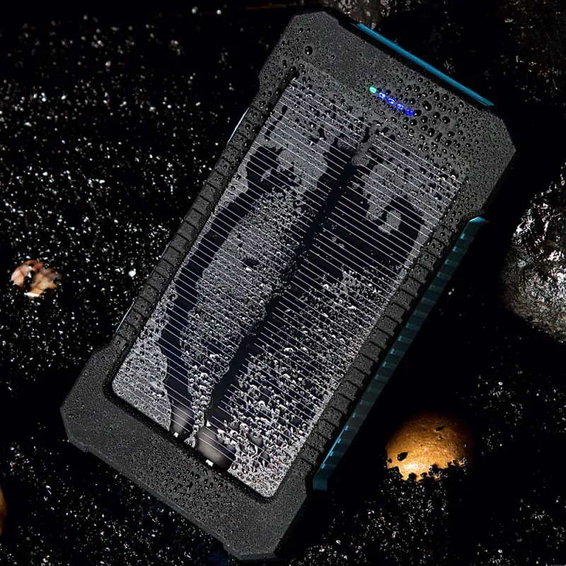 VENDA QUENTE 20000 MAh Bateria Externa Portátil Banco de Energia Solar Dual USB Carregamento Rápido Powerbank Carregador de Telefone para Smart_voghion.com