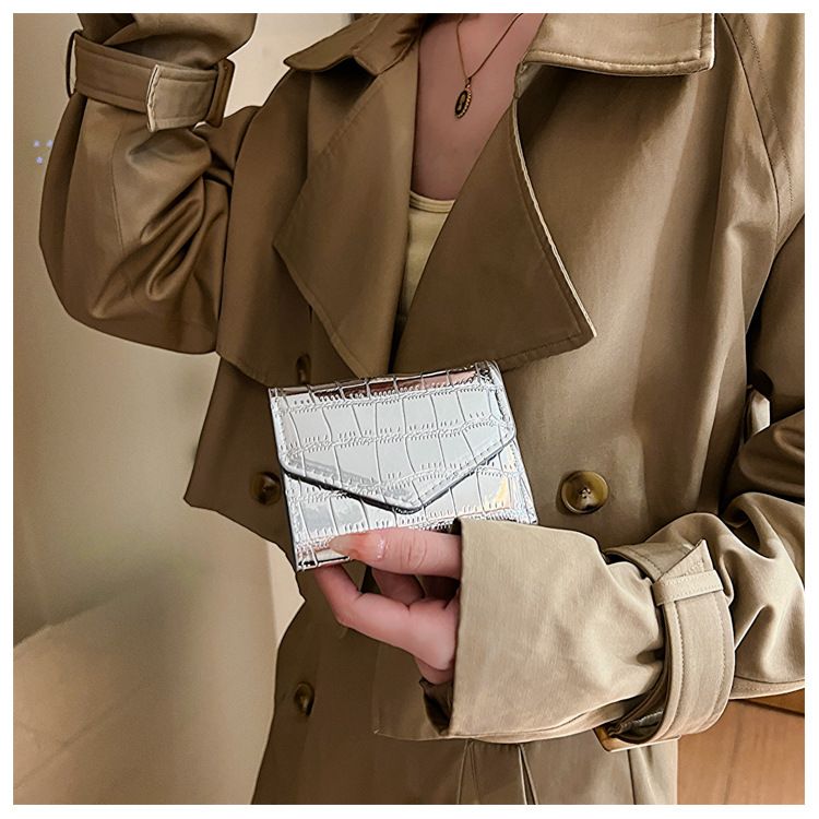 Fashion Stone Pattern Wallet Mini Multi-Card Short Clutch_voghion.com