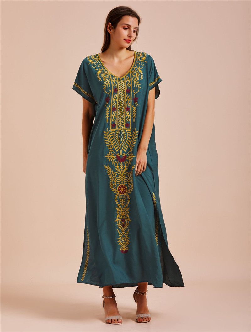 popolare copricostume da spiaggia ricamato in rayon da donna, stile abito ricamato, camicia di protezione solare per bikini al mare, 20 colori_voghion.com