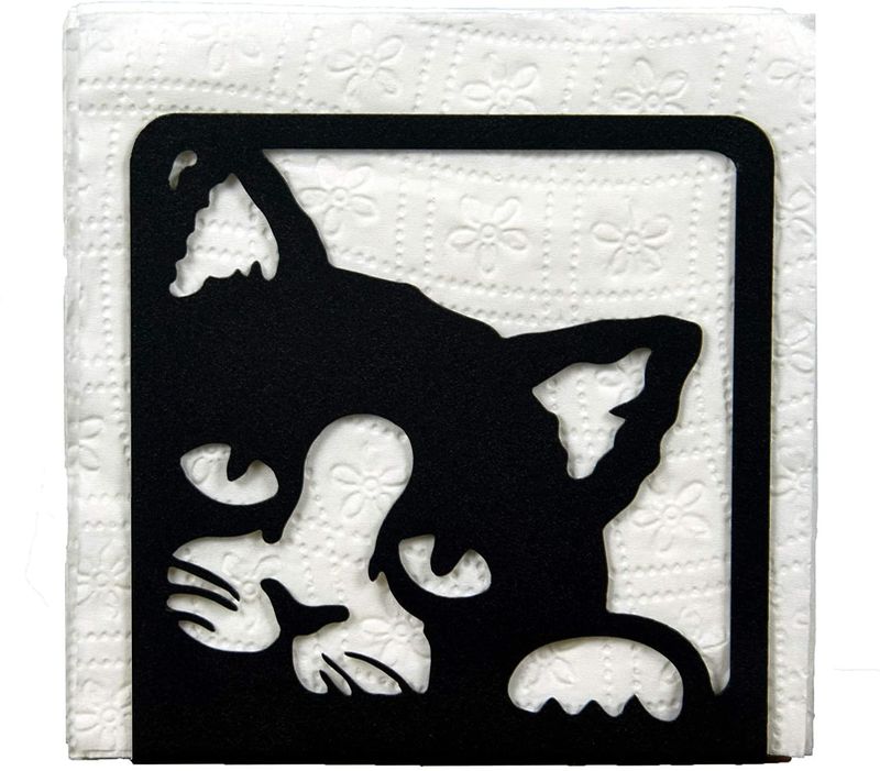 Tiebohui Serviettenhalter aus Eisen für Cafés, Tassen, Küchen, kreatives Zuhause, Hotel, westliches Restaurant, Taschentuchclip, Serviettenclip_voghion.com