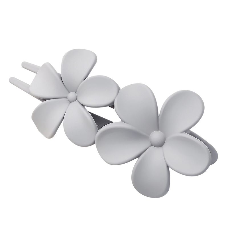 Große, matte Entenschnabel-Haarspange – elegante, weiche Blumen-Haarnadel für glatte Hochsteckfrisuren – keine Spuren am Hinterkopf_voghion.com