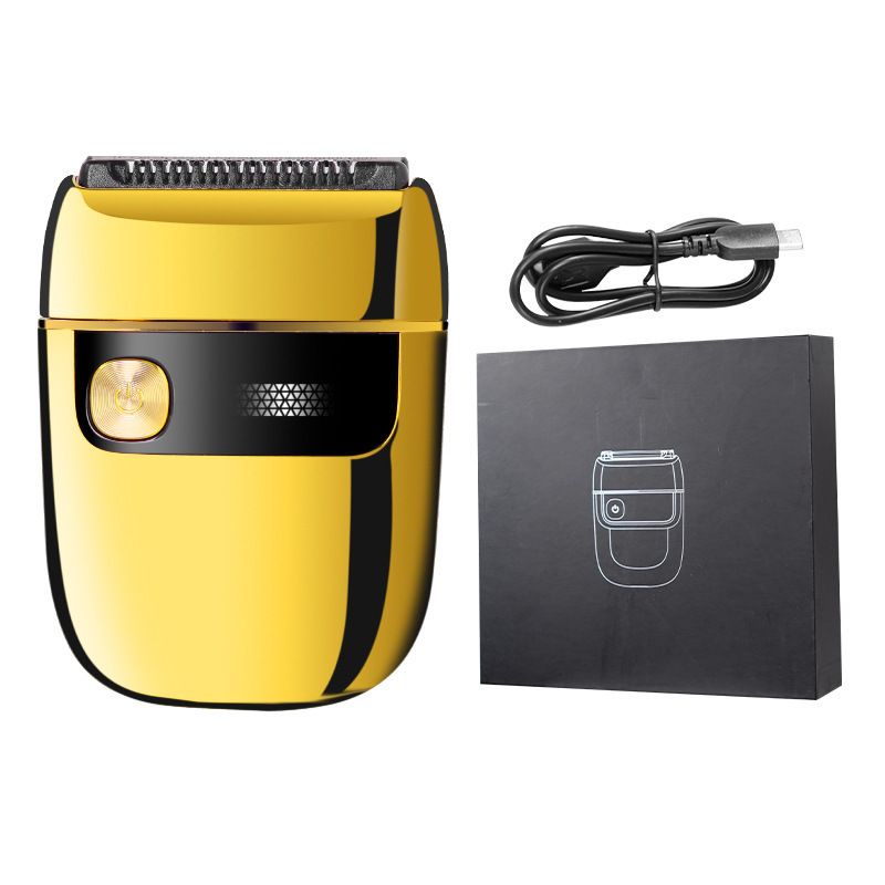 Metal Reciprocating Shaver - Dual Blades Mini Full Body Washable Magnetic Head_voghion.com