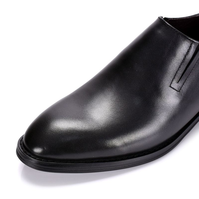 Voyage Genuine Men's Shoes Spring And Autumn Korean Style Trendy Business Formal Pointed Leather Soft Sole Slip-On Casual_voghion.com