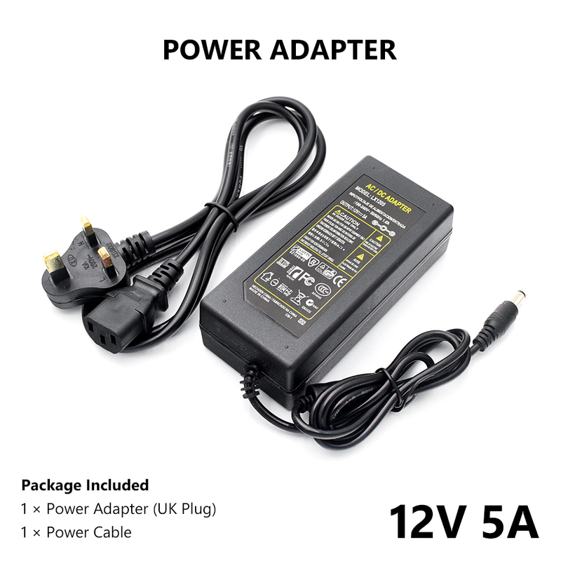 Chargeur universel à prise cc 12V 5a, US/ue/royaume-uni/AU 12V 5a AC100-240V à adaptateur d'alimentation cc, Module convertisseur Stable, haute puissance_voghion.com