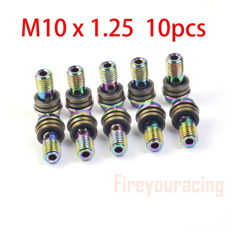 Fireyouracing Motorcycle Brake Hose Hydraulic Clutch Pump Master Cyder Banjo Screw Oil Output Bolts Nuts M10 Colorfuls_voghion.com