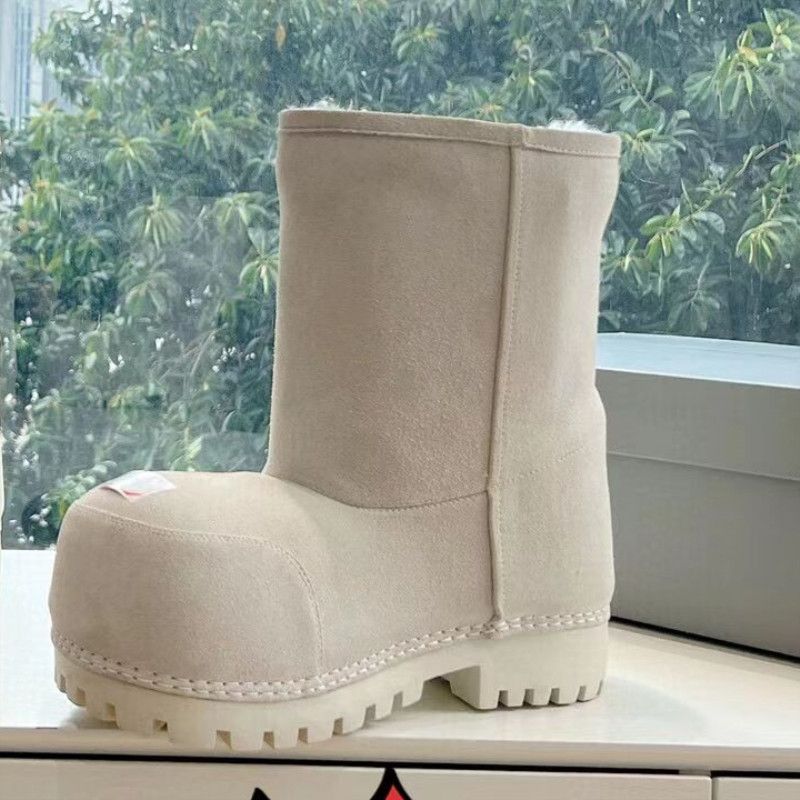 Cute Ugly Big Toe Snow For Women 2025 Winter New Style Loafers Thick Sole Height Increasing Over-the-Knee High Tube Warm Designer Shoes Designerschuhe_voghion.com