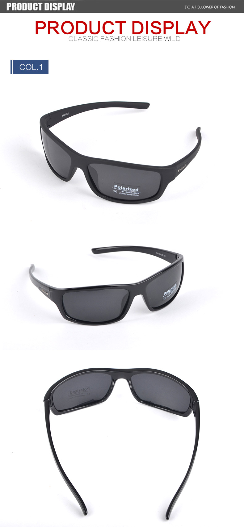 Lunettes De soleil De Sport hommes lunettes De Hipster polarisées UV400 lunettes De randonnée Lentes De Sol Hombre lentilles De Polaroid TG5104_voghion.com