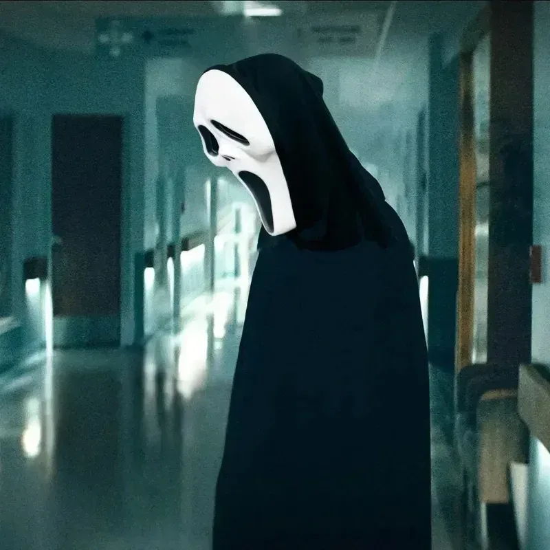 Latex Scream Ghostface Maske Horror Vollkopfmaske Streich Cosplay Kostüm Gruselfilm Ghostface Requisiten Home Decor Party Supplies_voghion.com