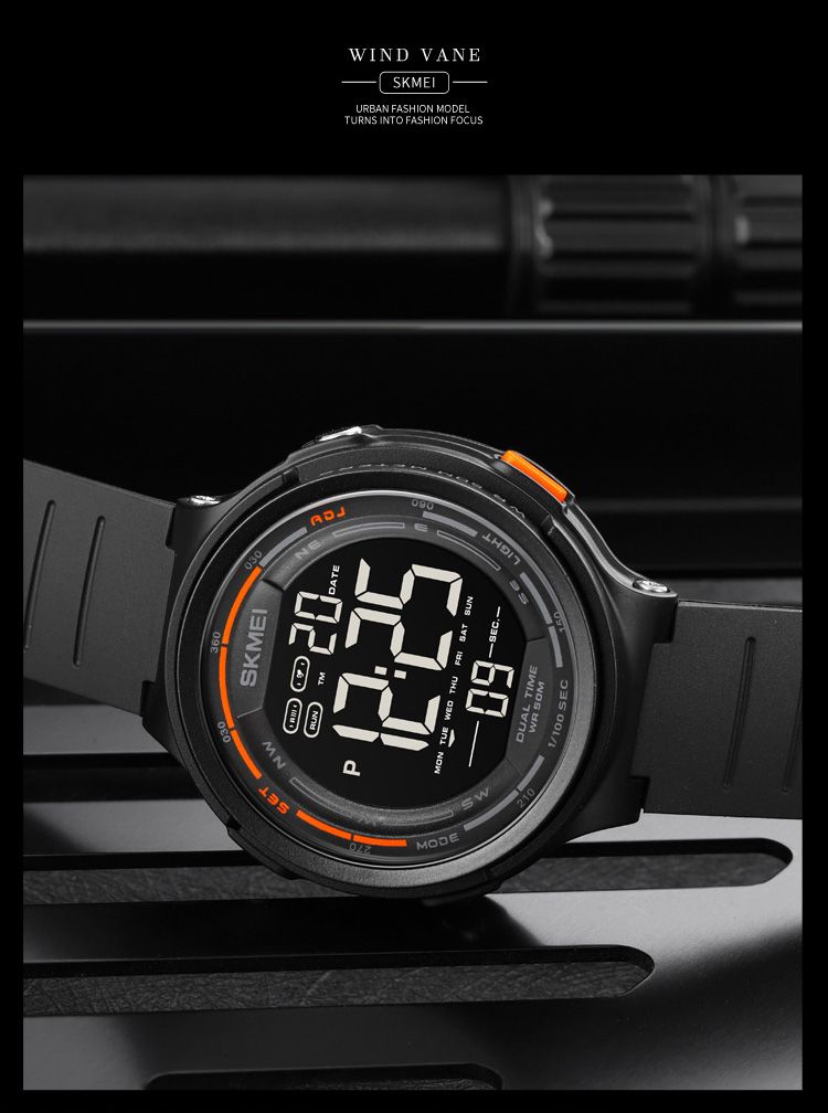 SKMEI 1841 Digitale Uhr Für Männer Sport Wasserdichte LED Display Countdown Armbanduhren Herren Wecker Military Reloj Hombre 1894_voghion.com