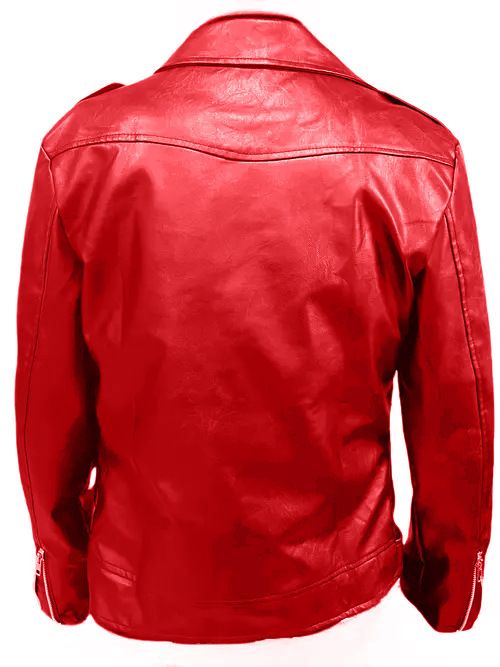 Giacca da motociclista in pelle sintetica da uomo – Stile motociclista streetwear (nero/rosso, M-5XL, vestibilità europea)_voghion.com