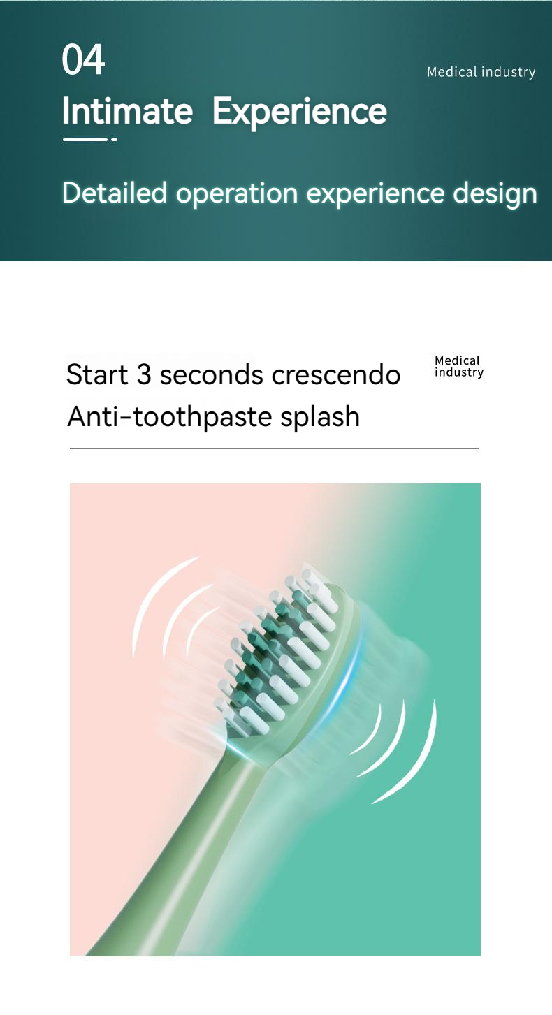 Ultrasonic Toothbrushes Household Adult Intelligent Electric Sonic Brush Head Teeth Whitening Waterproof Toothbrush_voghion.com