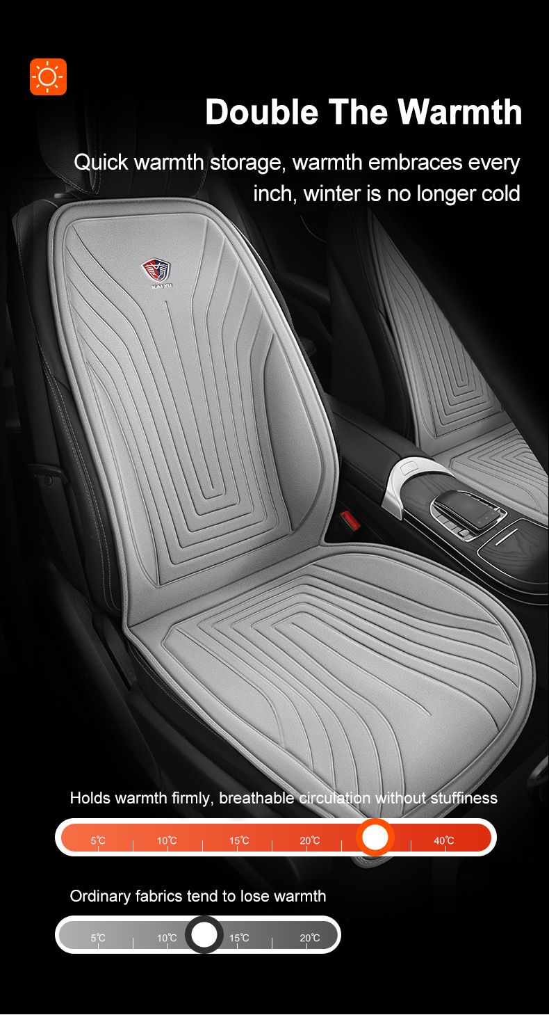 EAFC 1PCS Car Heating Heated 12V DC Soft Warmer Seat Protector Auto Seat Cushion Pad Winter Mat_voghion.com