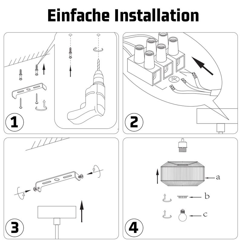 Glitzerlife Pendelleuchte Vintage 1 Flammig Hängelampe Esstisch - E27 Pendellampe Kurze Laterne Design Hanfseil Hängeleuchte Für Schlafzimmer Wohnzimmer Flur_voghion.com