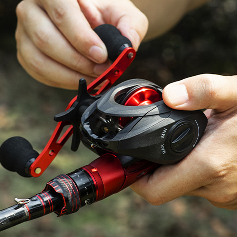 AC2000 Lehká cívka 6,3:1 Převodový poměr Baitcasting Rybářské kolo levé/pravé 17,64 LB Max. odpor slané vody levé/pravé Rybářské naviják_voghion.com