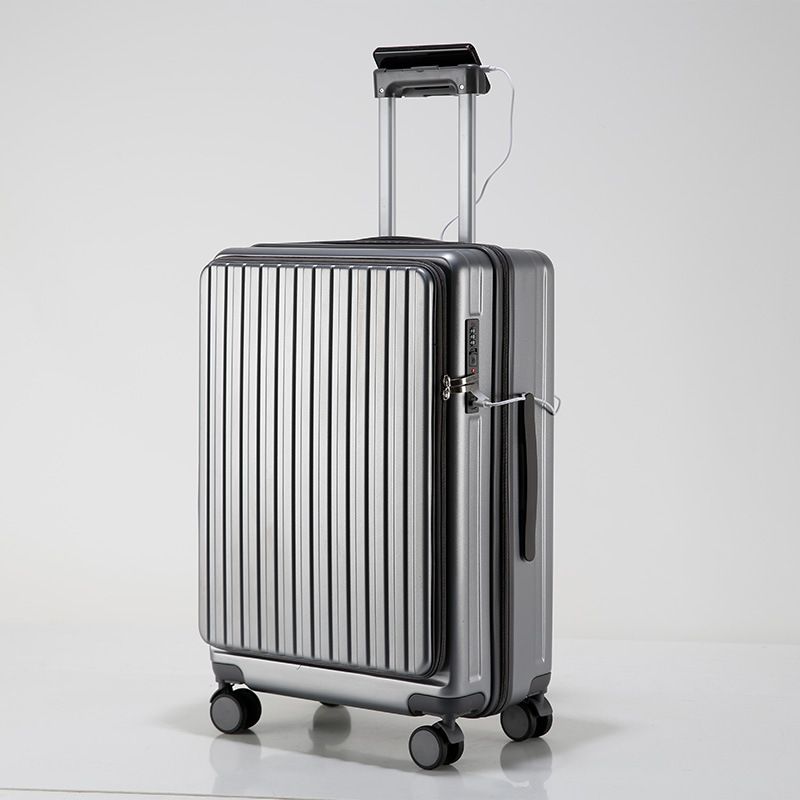 Valigia da viaggio Business Abs Business Front Open Bagaglio da imbarco Valigia trolley leggera_voghion.com