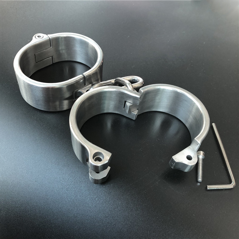 316 rozsdamentes acél bilincs boka mandzsetta zár, rabszolga BDSM kötözés, szexuális játékok nőknek és férfiaknak, pároknak cosplay felnőtt játékok_voghion.com