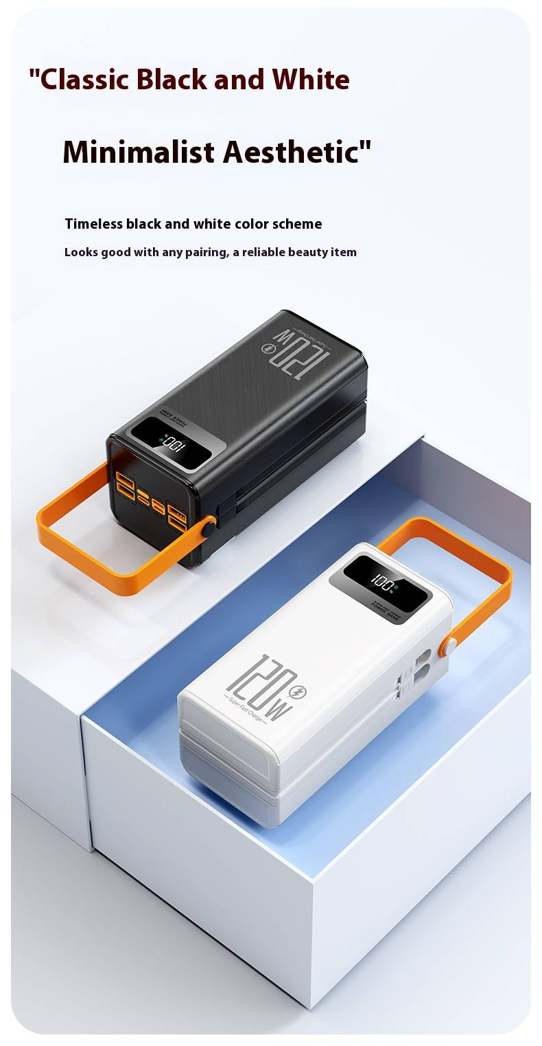 20000mAh Portable Charger With QC3.0 Fast Charging, LED Flashlight & Dual USB Output For IPhone, Android, Tablets - Compact & High-Capacity Power Bank_voghion.com