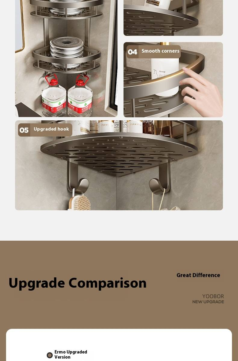 Bathroom Storage Rack Punch Free Bathroom Triangle Shelf Wall Mounted Corner Toilet Wash Basin Storage Rack_voghion.com