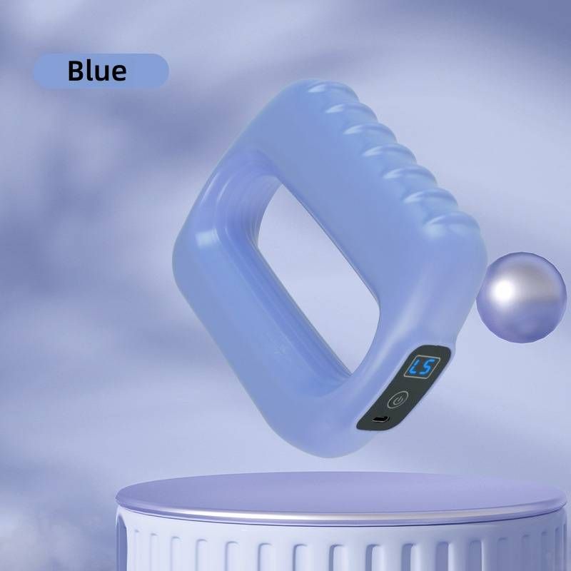 Mini-Muskelmassagering mit Vibration – Tragbares elektrisches Massagegerät zur Tiefenentspannung (Blau/Pink, über USB wiederaufladbar, für Männer und Frauen)_voghion.com