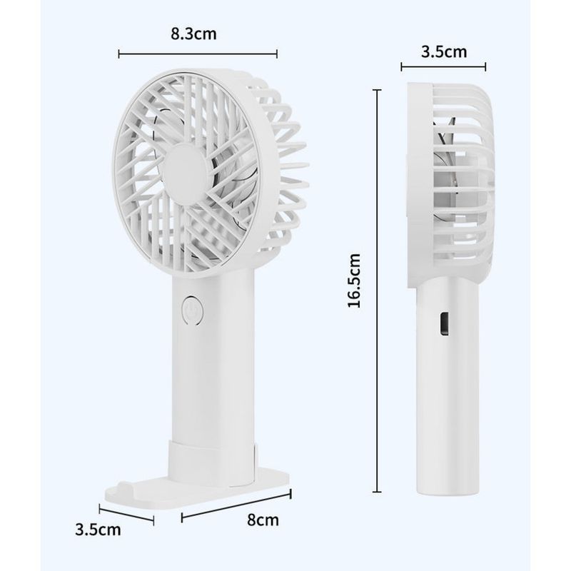 Portable Mini Outdoor Handheld Student USB Rechargeable Small Pocket Fan Desktop Multifunctional_voghion.com