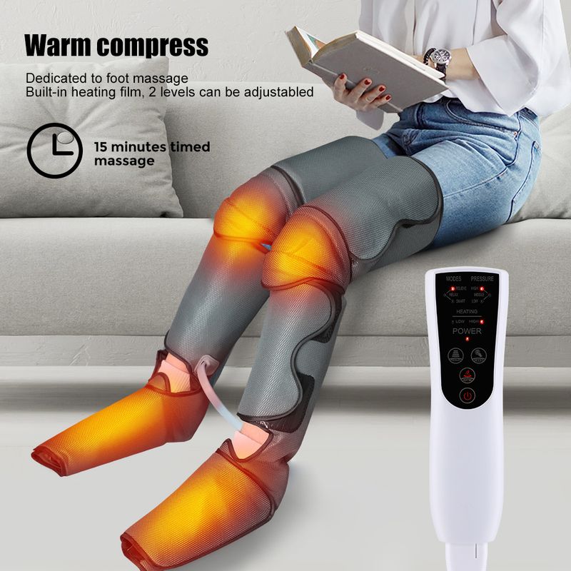 360° Been Loftdrockmassagegerät Fërdert d'Blutzirkulatioun Fousswaadmassage Shiatsu Entspanung Linderung vun der Middegkeet Lymphknäppchen_voghion.com