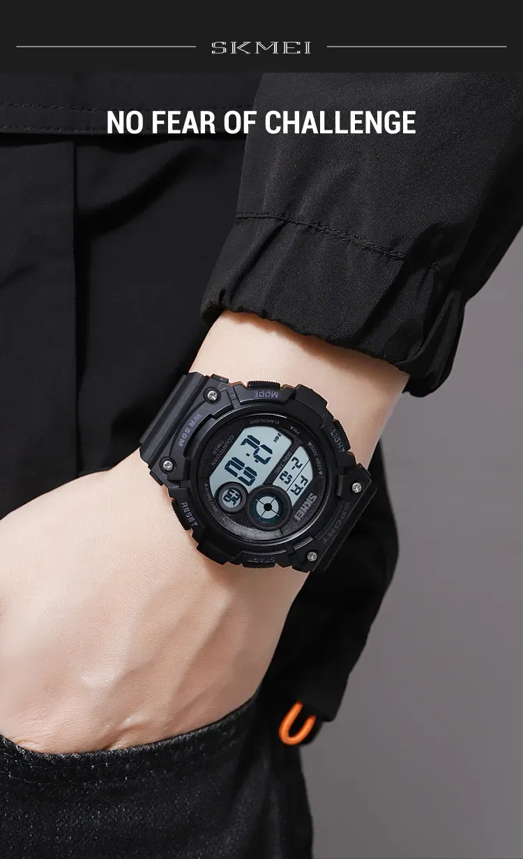 Orologio da polso elettronico alla moda per bambini, studenti, adolescenti, resistente all'acqua, orologi digitali sportivi per uomo_voghion.com