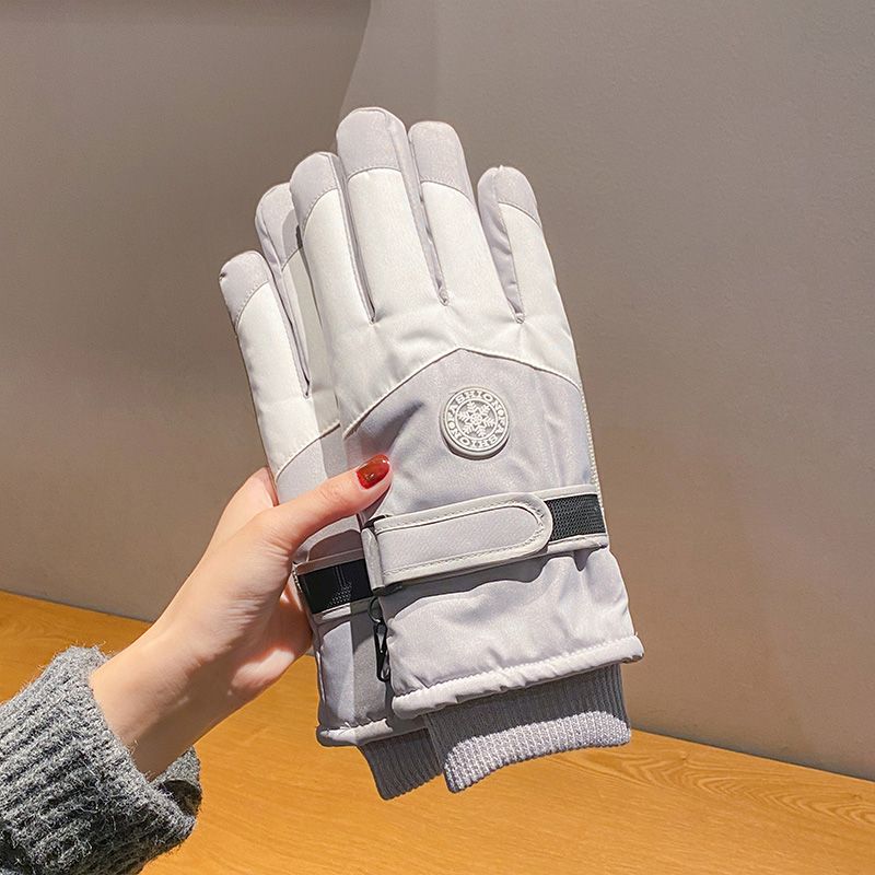 Guantes de invierno para mujer, nuevos, gruesos, cálidos, con pantalla táctil, ideales para montar a caballo al aire libre, con forro de terciopelo para proteger del frío._voghion.com