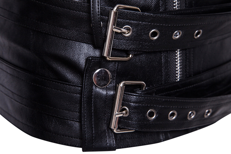 Męska odzież Moda Punk Męska skóra Carly Pi Motocyklowa skórzana szczupła Harley skórzana kurtka_voghion.com
