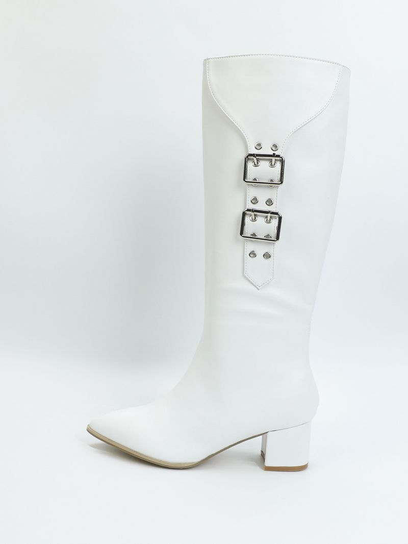 326-8 Long With Pointed Tips Thick Heels For High Comfort, Fashionable Elegance, And Versatile Women's Boots_voghion.com