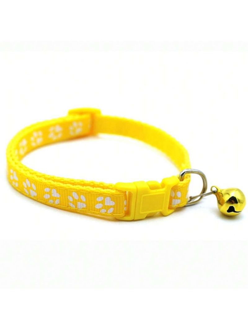 New Colorful Puppy Pet Leash Cat Paw Print Collar_voghion.com