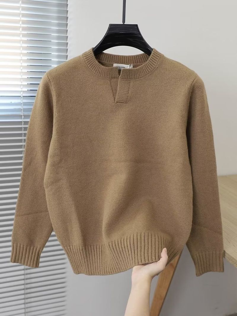 Pull ras du cou léger pour homme, style coréen, tendance, décontracté, polyvalent, pour l'automne et l'hiver_voghion.com