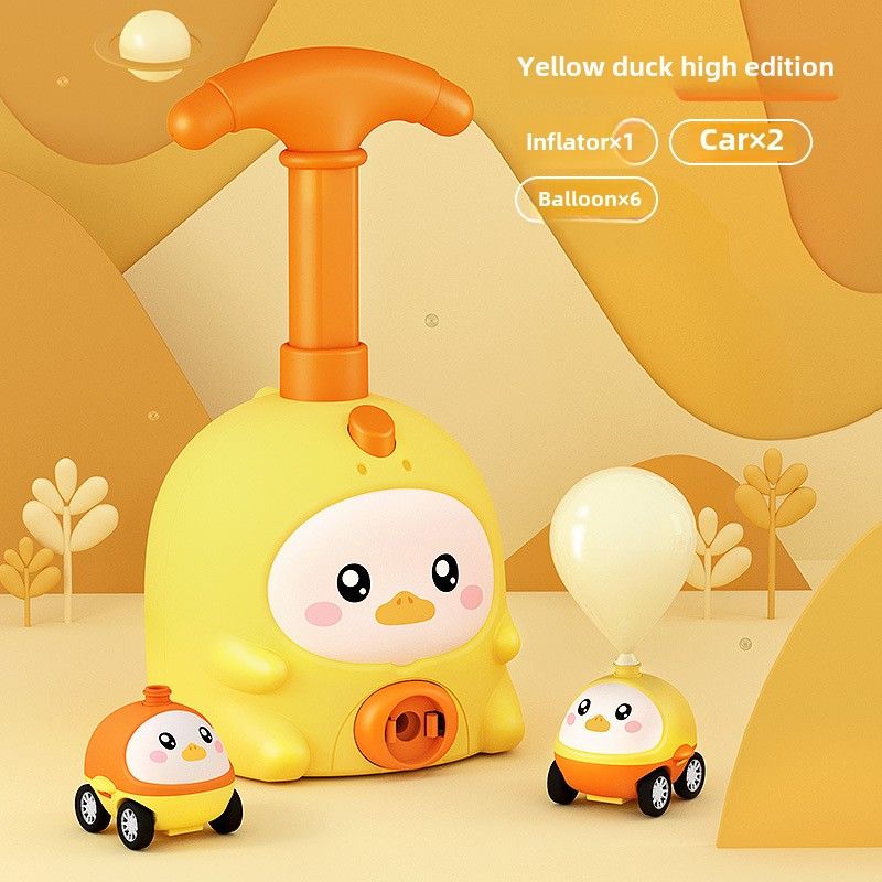 Animal aerodynamic car DIY flying piggy balloon puzzle toy press scooter_voghion.com