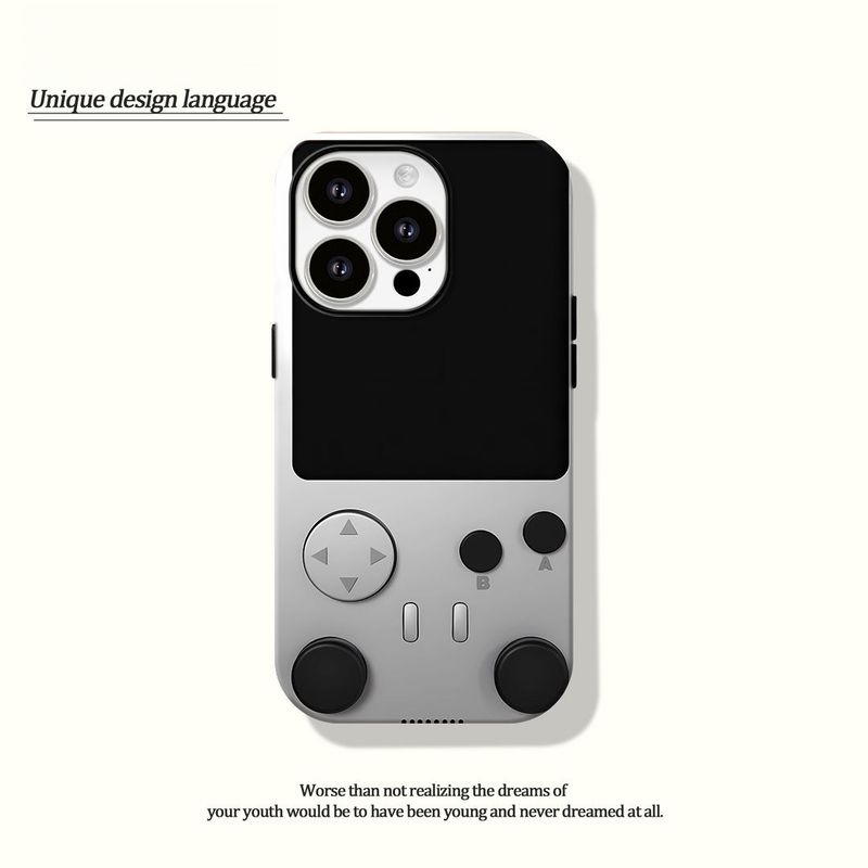 Retro Childhood Game Console Film-Style Dual-Function Case For IPhone 16 Pro, Huawei, Vivo, Xiaomi And OPPO Mobile Phones_voghion.com