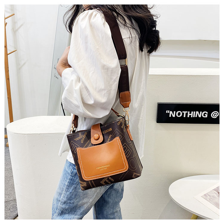 Een niche-designtas voor vrouwen, de nieuwe mode van dit jaar, retro-temperament, veelzijdige brede schouderband, retro-crossbody-emmertas_voghion.com