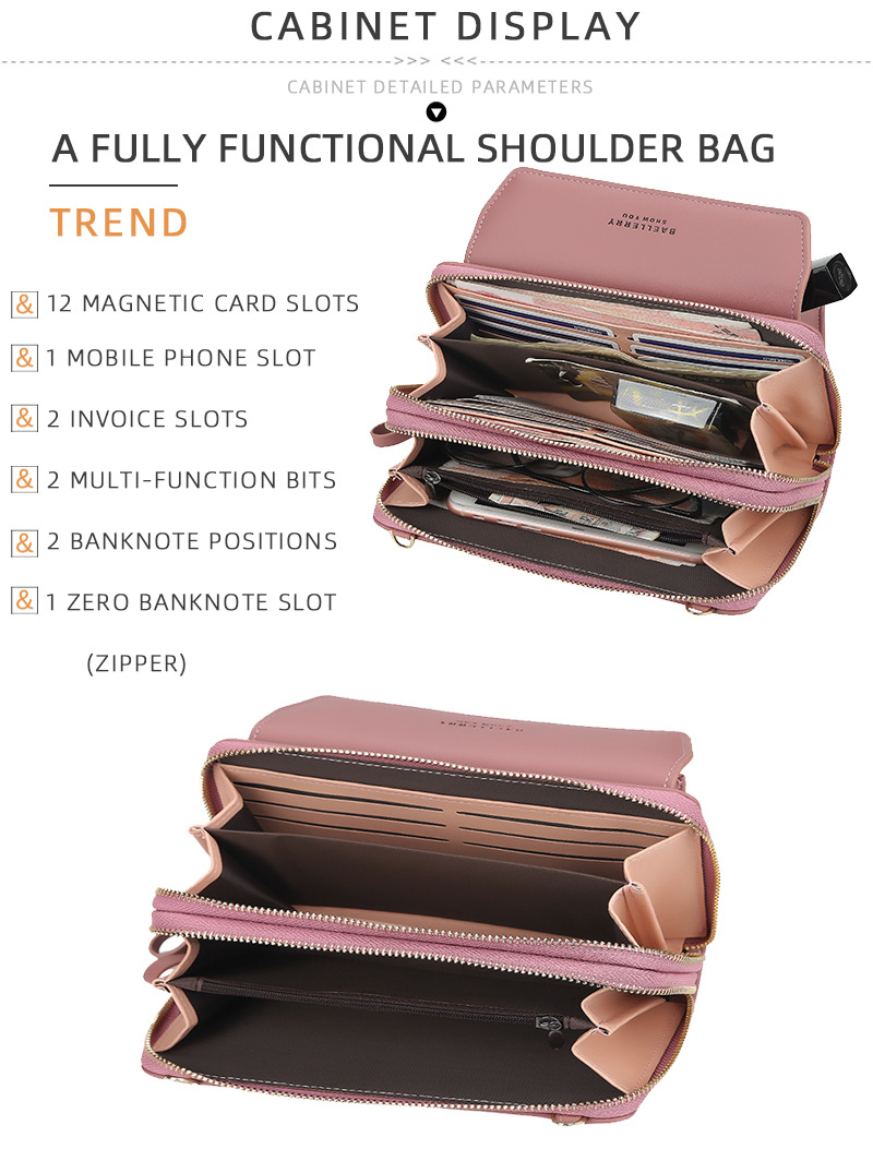 Trend in Europa und den Vereinigten Staaten: Original personalisierte Damen-Doppelreißverschluss-Multifunktions-Umhängetasche mit großer Kapazität, kleine quadratische Tasche, Handytasche_voghion.com