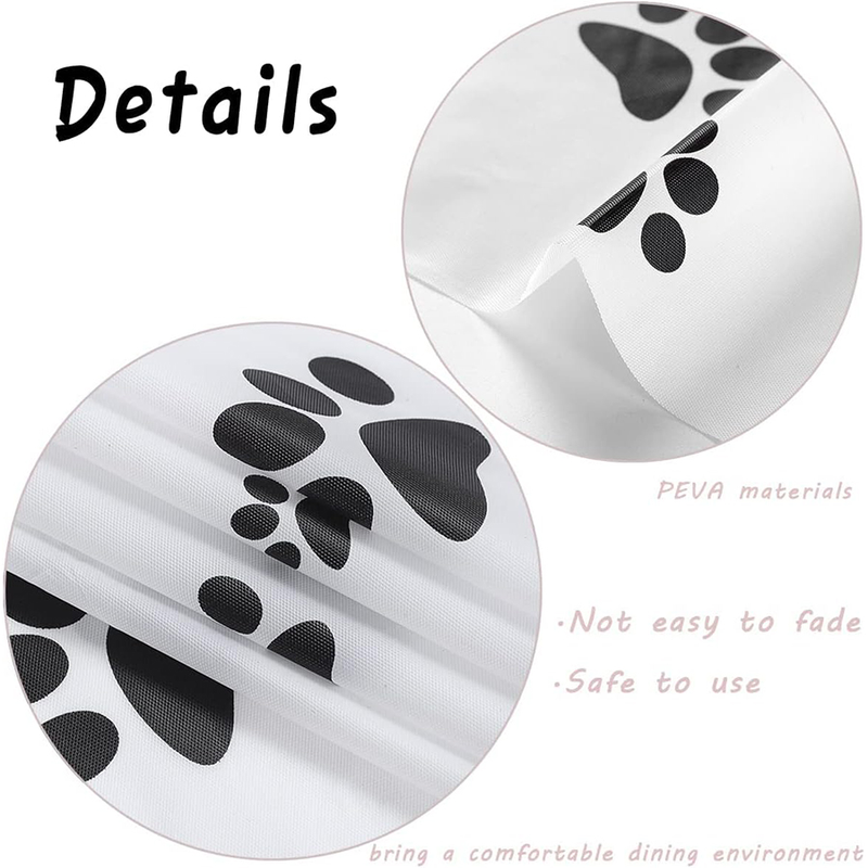 Hvalpepoteprint Plastdug Engangsdug Hvalpetema Fødselsdagsfest dekoration Hundeelsker Spisestue Køkkenudstyr (108" x 54")_voghion.com
