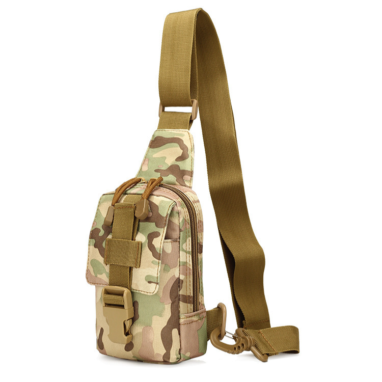 Functional Bags Small Outdoor Sports Cycling Chest Hanging Mobile Phone Bag Camouflage Tactical One Shoulder Backpack_voghion.com