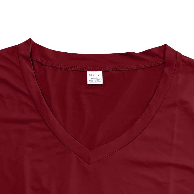 Trendiges, schnelltrocknendes, atmungsaktives, lässiges, sportliches und individuelles T-Shirt mit V-Ausschnitt für Herren im Frühling und Sommer_voghion.com