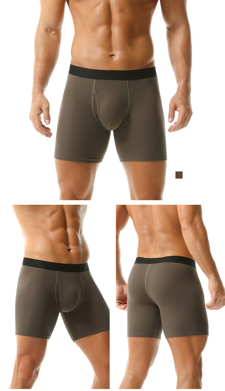 Breathable Cotton Boxer Briefs For Men - Anti-Bacterial, Comfortable & Seamless Underwear For Daily Wear_voghion.com