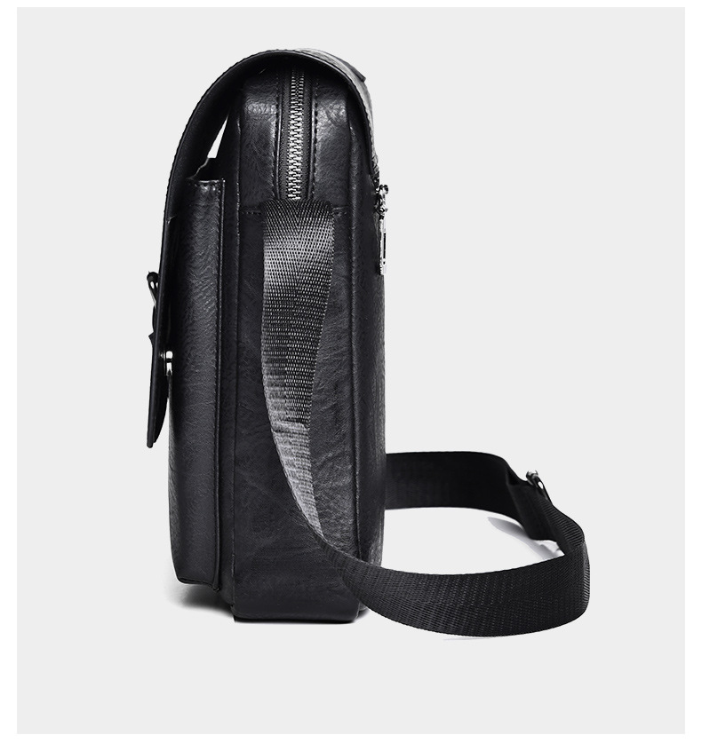 Borsa a tracolla casual retrò da uomo, grande capacità, borsa a tracolla versatile, borsa a tracolla, zaino_voghion.com
