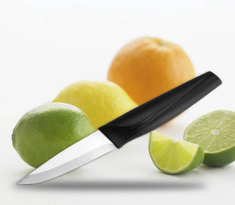 Coltello professionale in acciaio inossidabile per sbucciare la frutta – Strumento ultra affilato per affettare, togliere il torsolo e guarnire con precisione. Compatto_voghion.com